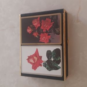 Vintage Congress Double Deck Sealed Miss Canada Rose Playing Cards Box Set